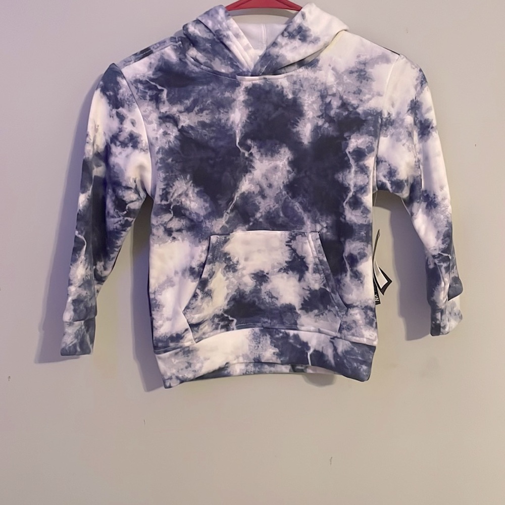 Brooklyn Cloth Kids 5 Navy Blue Tie Dye Hoodie